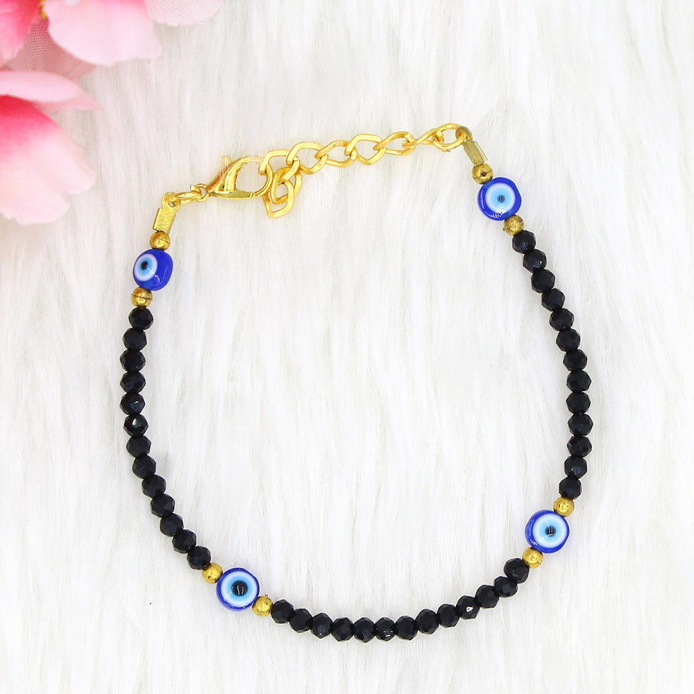 Mahavir Gold Plated Evil Eye Bracelet