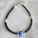 Mahavir Silver Plated Evil Eye Bracelet