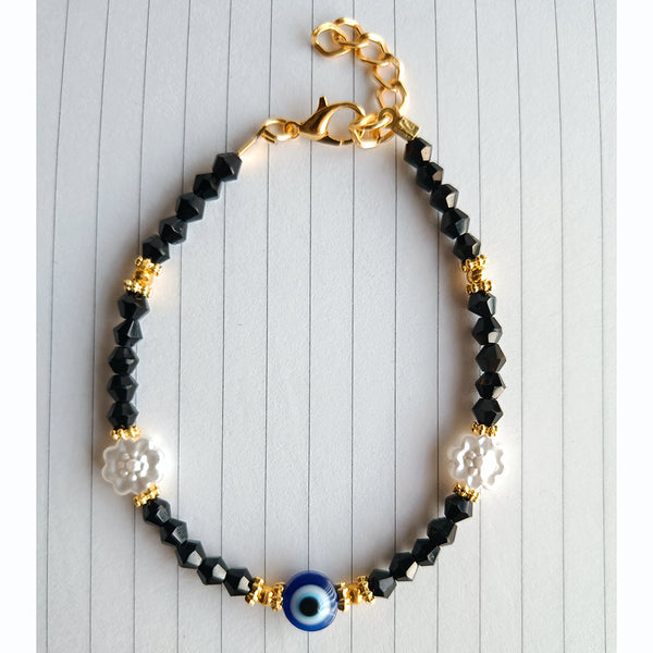 Mahavir Gold Plated Evil Eye Bracelet