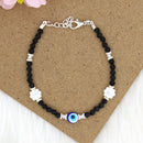 Mahavir Silver Plated  Evil Eye Bracelet