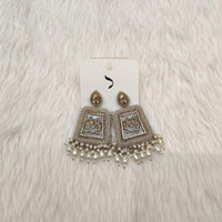Dhwani Gold Plated Crystal Stone And Beads Dangler Earrings