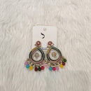 Dhwani Gold Plated Crystal Stone And Beads Dangler Earrings