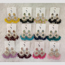 Dhwani Gold Plated Pota And Austrian Stone Beads Dangler Earrings