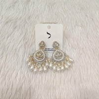 Dhwani Gold Plated Pota And Austrian Stone Beads Dangler Earrings
