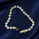 Urthn Rose Plated AD Stone Bracelet