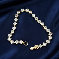 Urthn Rose Plated AD Stone Bracelet