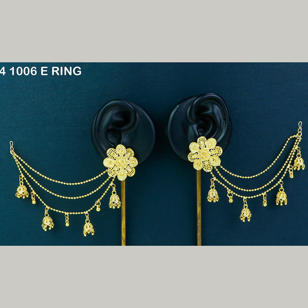 Mahavir Gold Plated Kanchain Studs Earrings