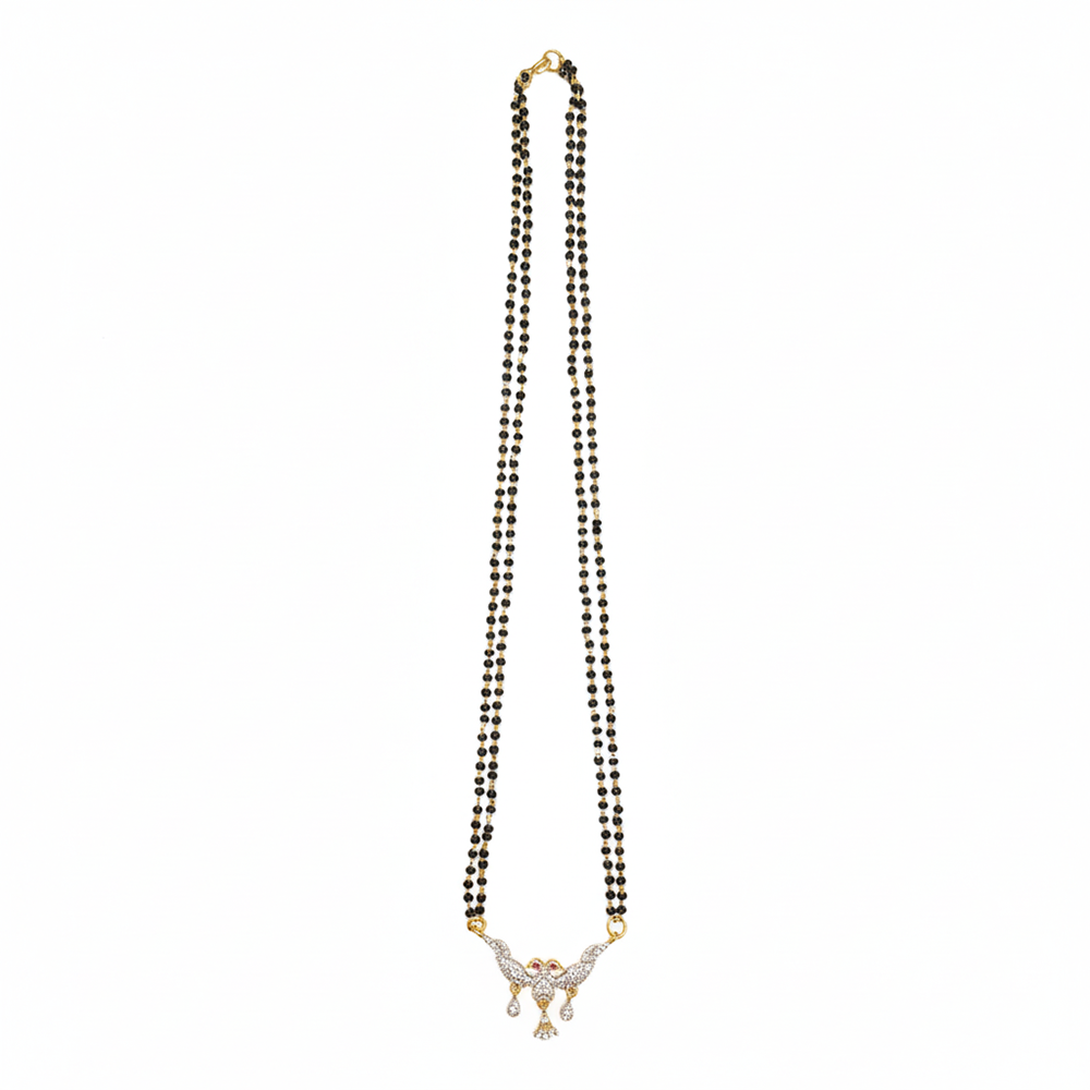 Urthn Everyday Wear Ad Stone Mangalsutra Elegant & Lightweight (Pack Of 6)