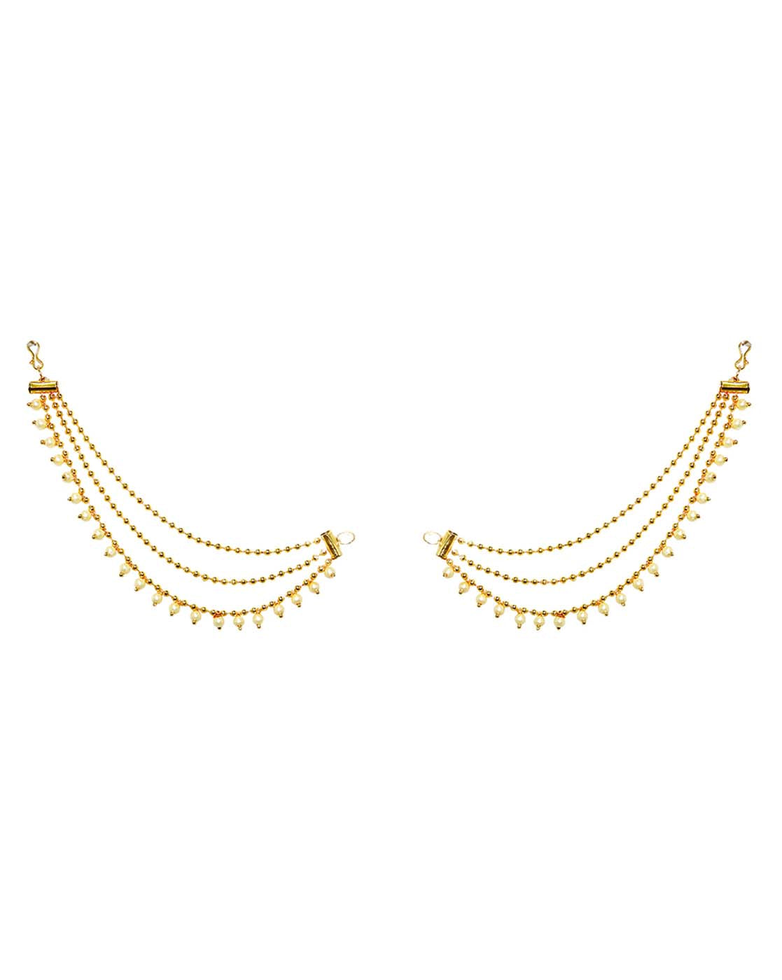 Urthn Traditional Multi-Layer Kaan Chain\Earchain\ Kan Chain (Pack Of 6)