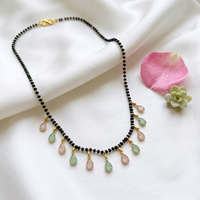 Urthn Teardrop Charms Trendy Mangalsutra For Women (Pack of 3)