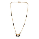 Urthn  Classic Gold-Plated Mangalsutra with Sparkling Crystal Charms (Set of 3)