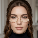 Urthn Crytsal Stone Luxury Inspired Facelets Jewellery Bridal Face Frame  (Pack Of 3)