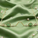 Urthn Pota Stone Luxury Inspired Facelets Jewellery Bridal Face Frame (Assorted Color) (Pack Of 3)
