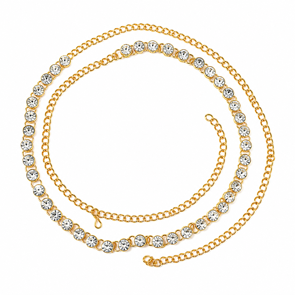 Urthn Elegant  Austrian Stone Kamarbandh / Waist Chain for Women And Girls