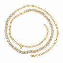 Urthn Elegant  Austrian Stone Kamarbandh / Waist Chain for Women And Girls