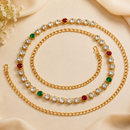 Urthn Elegant  Austrian Stone Kamarbandh / Waist Chain for Women And Girls
