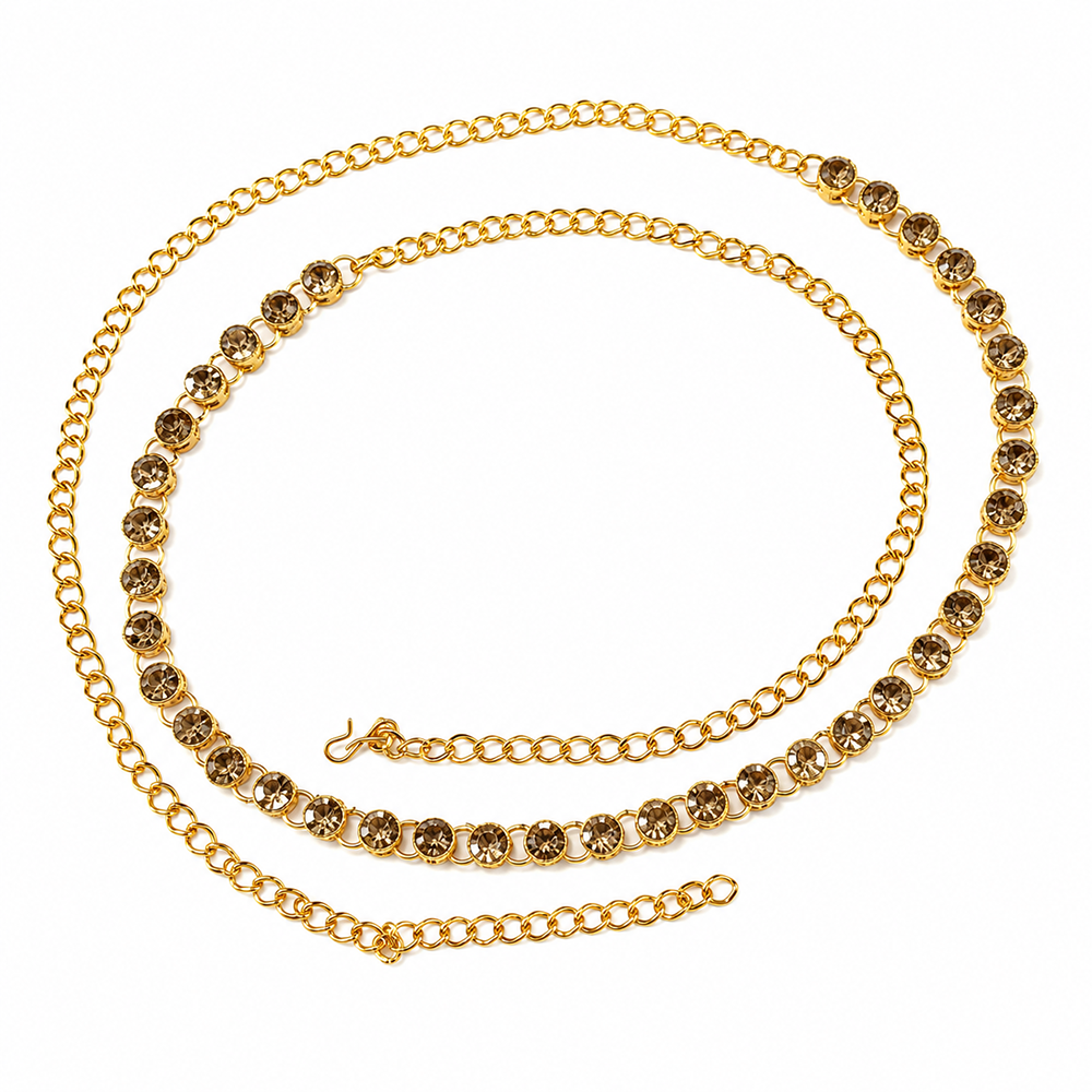 Urthn Elegant  Austrian Stone Kamarbandh / Waist Chain for Women And Girls