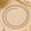 Urthn Elegant  Austrian Stone Kamarbandh / Waist Chain for Women And Girls