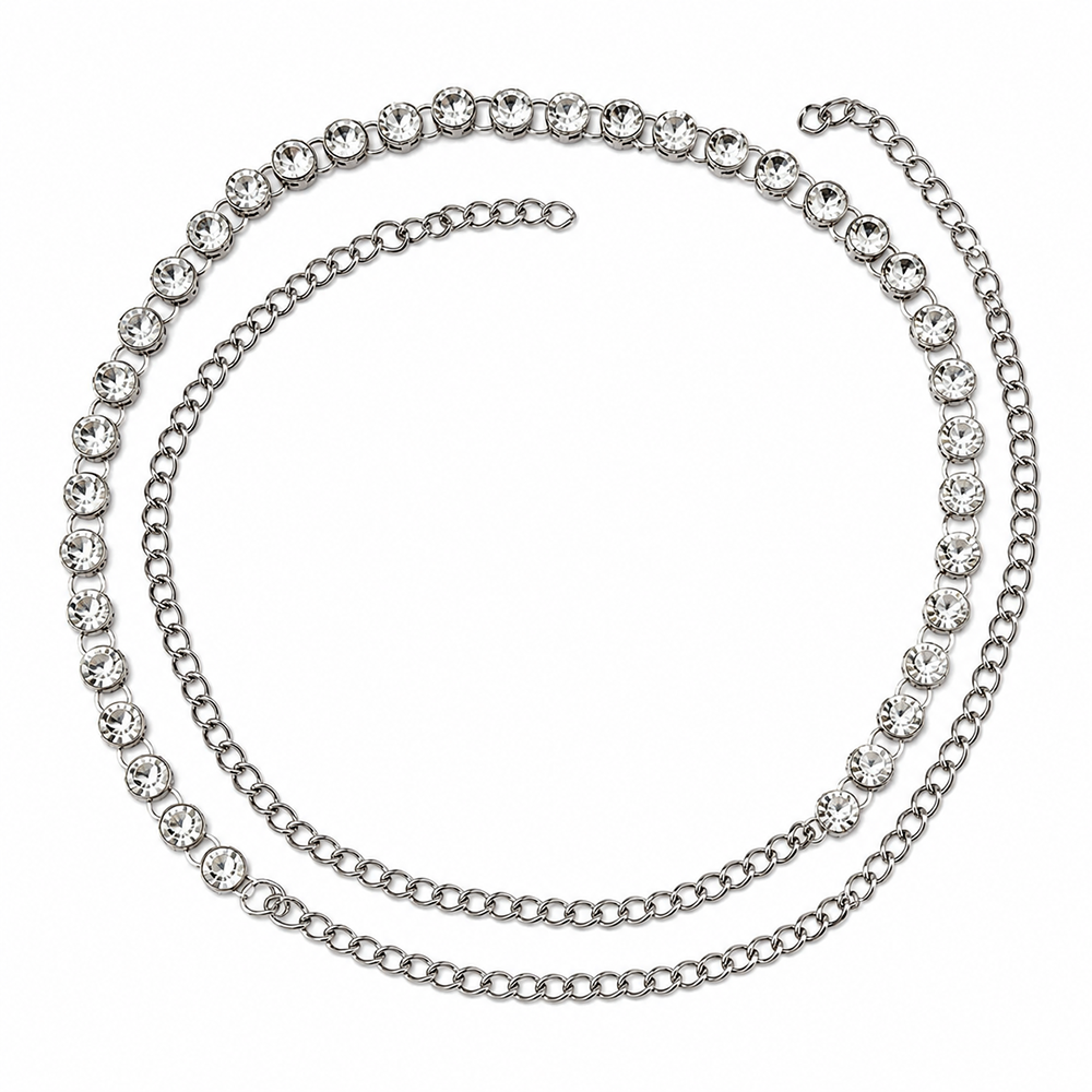 Urthn Elegant  Austrian Stone Kamarbandh / Waist Chain for Women And Girls