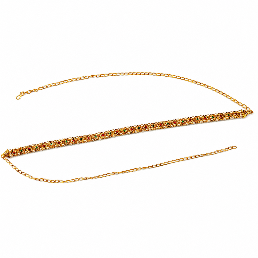 Urthn Elegant  Austrian Stone Kamarbandh / Waist Chain for Women And Girls