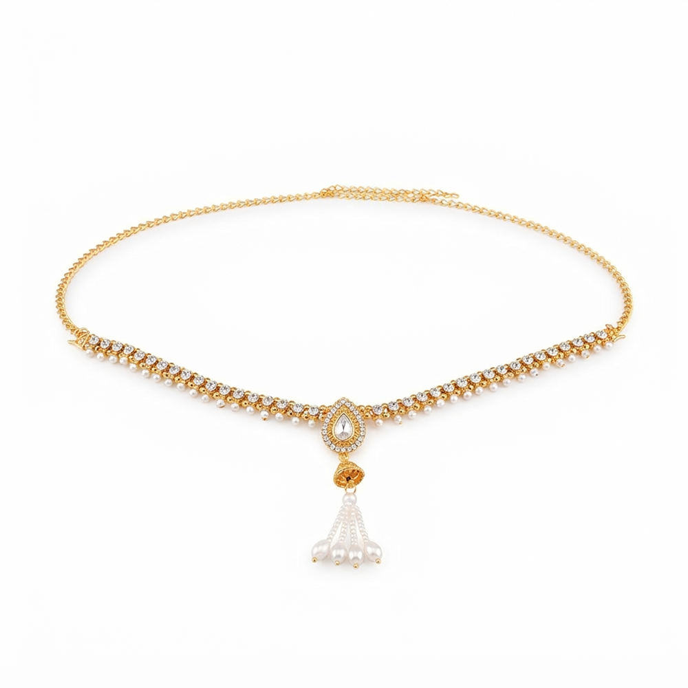 Urthn Elegant  Austrian Stone Kamarbandh / Waist Chain for Women And Girls