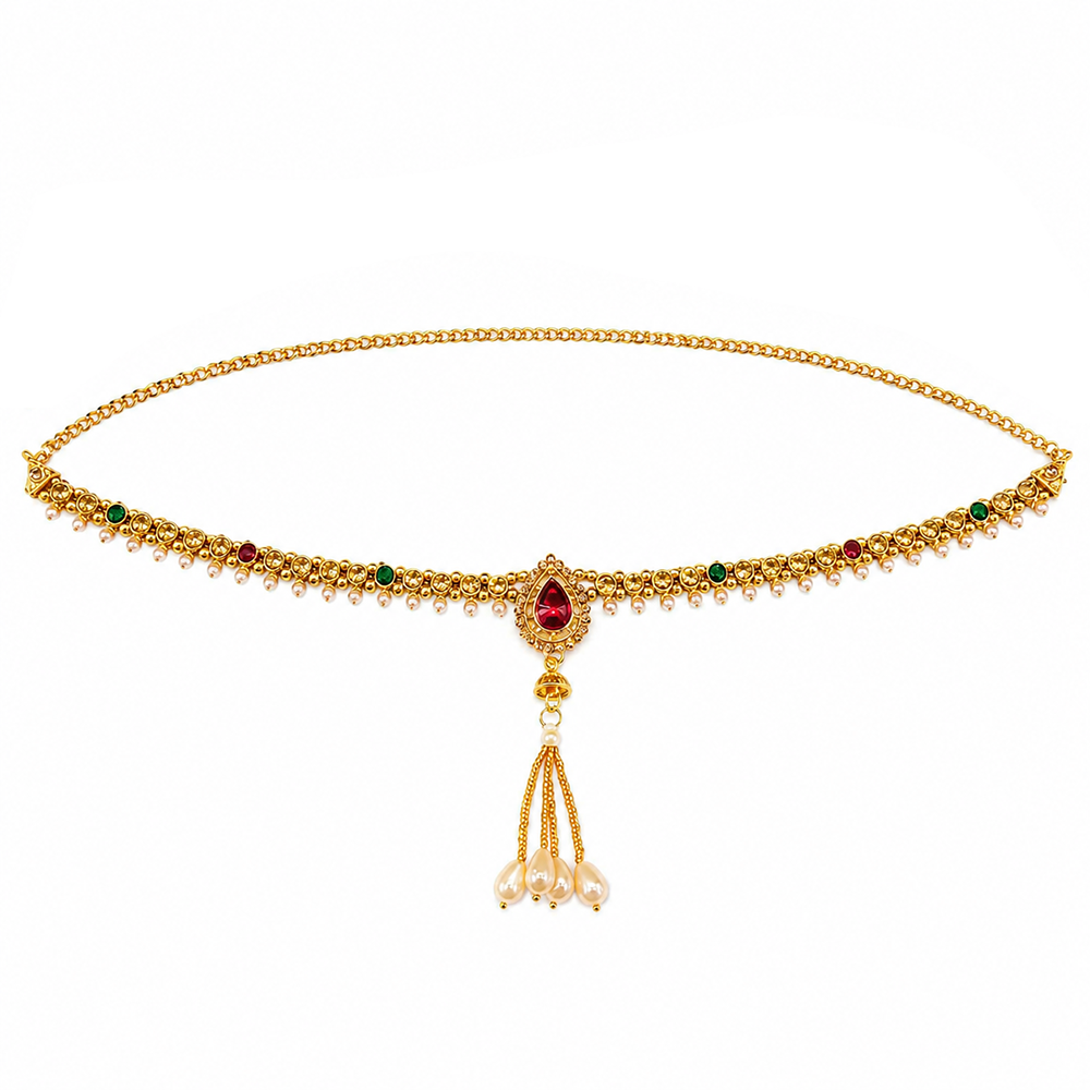 Urthn Elegant  Austrian Stone Kamarbandh / Waist Chain for Women And Girls