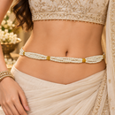 Urthn Traditional Pearl Gold Plated Designer Kamarbandh | Ethnic Waist Chain for Women