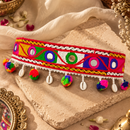 Urthn Traditional Navratri Mirror Work & Colorful Tassel Embellished Assorted Design Kamarband Waist Belt for Women(Pack Of 3)