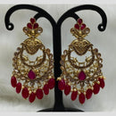 Infinity Jewels Gold Plated Crystal Stone And Beads Dangler Earrings