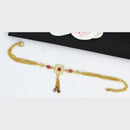 Mahavir Gold Plated  Austrian Stone Adjustable Bracelet