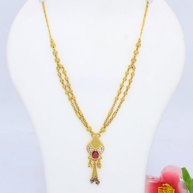 Mahavir Gold Plated Necklace