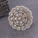 Saloni Fashion Jewellery Finely Round Shape Gold Plated Set of 2 Combo Maang Tikka For Women and Girls