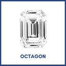 Golay Buchel Octagon Step Cut Shape Cubic Zirconia Stone(4x3mm to 10x8mm)