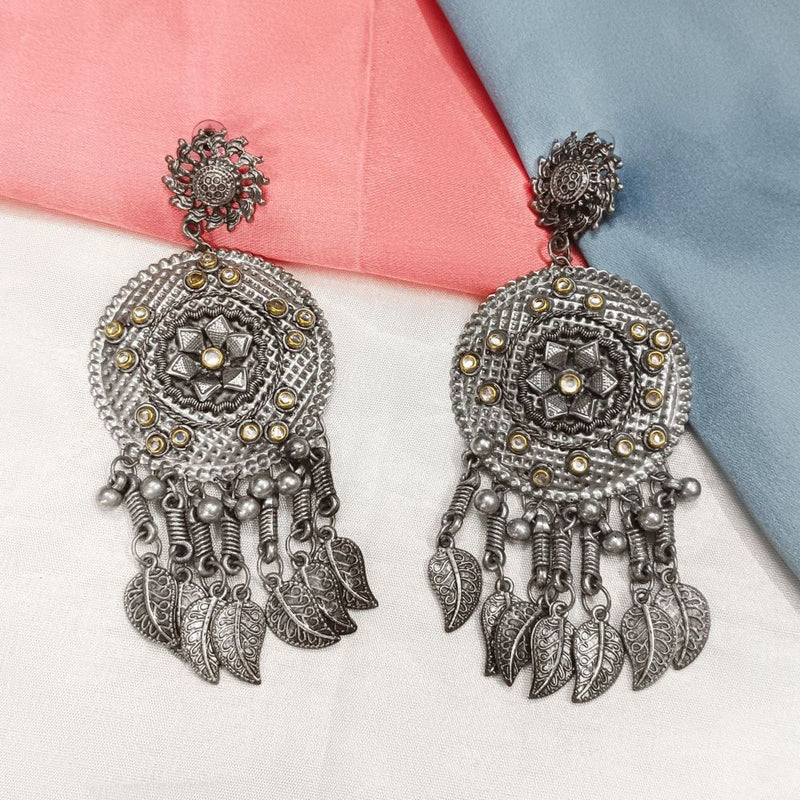 Darshana Jewels Oxidised Plated Dangler Earrings