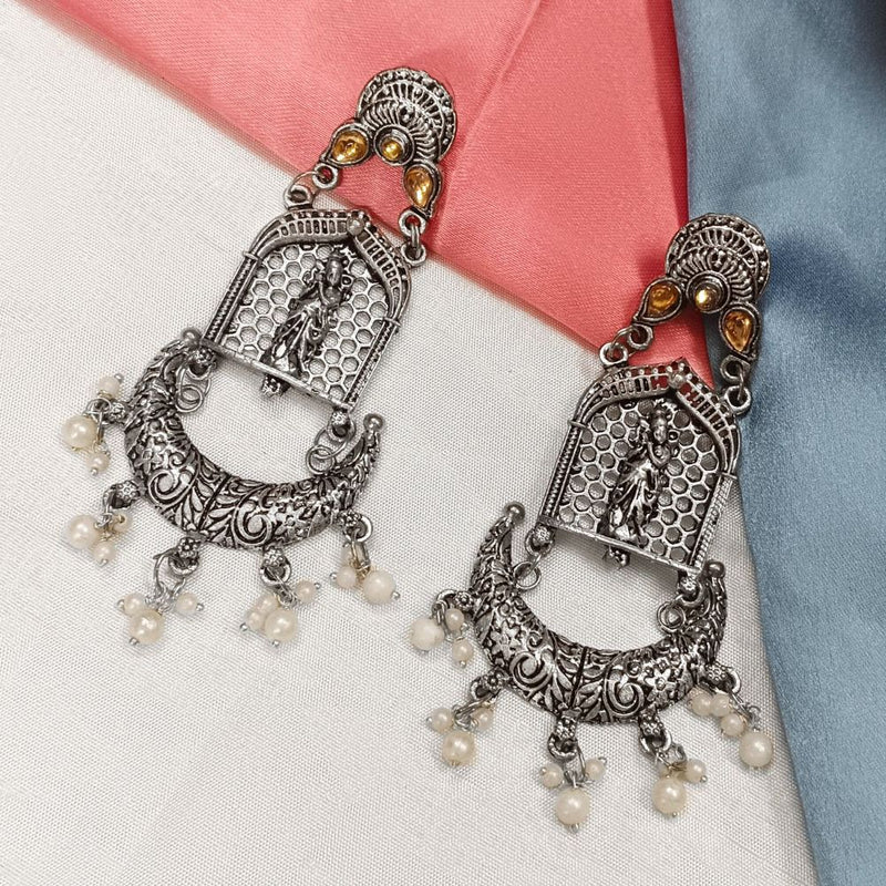 Darshana Jewels Oxidised Plated Dangler Earrings