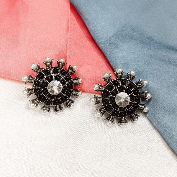 Darshana Jewels Oxidised Plated Stud Earrings