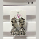 Corbeda Fashion Oxidised Plated Jhumki Earrings