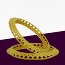 Mahavir Elegant Gold Plated Traditional Bangles Set