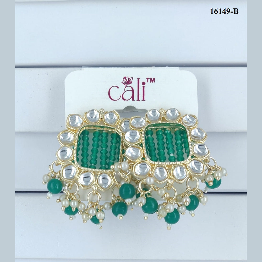 Corbeda Fashion Gold Plated Assorted Color Dangler Earrings