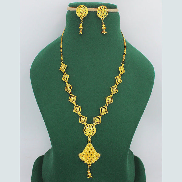 Darshana Jewels Forming Look Gold Plated Long Necklace Set