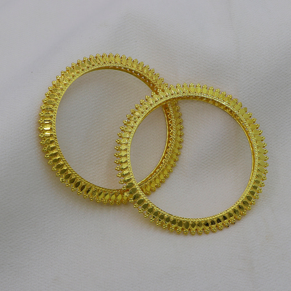 Mahavir Dye Gold Plated Designer Bangles Set (Pack of 6)