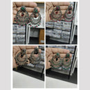 Wearhouse Fashion Designer Oxidised Earrings Dual Charm Of Pota Stone And Pearl