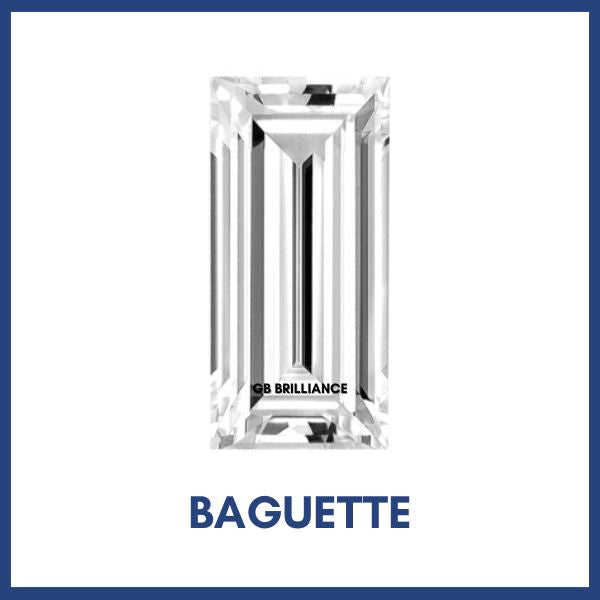 Golay Buchel Baguette Step Cut  Shape Cubic Zirconia Stone (2.5x1.5mm to 10x8mm)