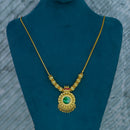 Mahavir Gold Plated Austrian Stone And Pota Pearl Necklace