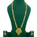 Mahavir Gold Plated Long Necklace Set