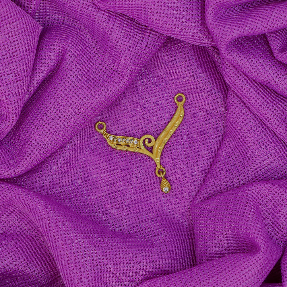 Mahavir Stylish DYE Gold Plated Austrian Stone Pendant for Women (Pack of 6)