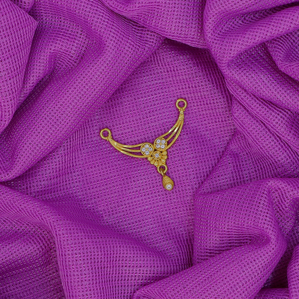 Mahavir Stylish DYE Gold Plated Austrian Stone Pendant for Women (Pack of 6)