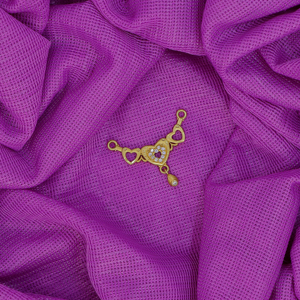 Mahavir Stylish DYE Gold Plated Austrian Stone Pendant for Women (Pack of 6)