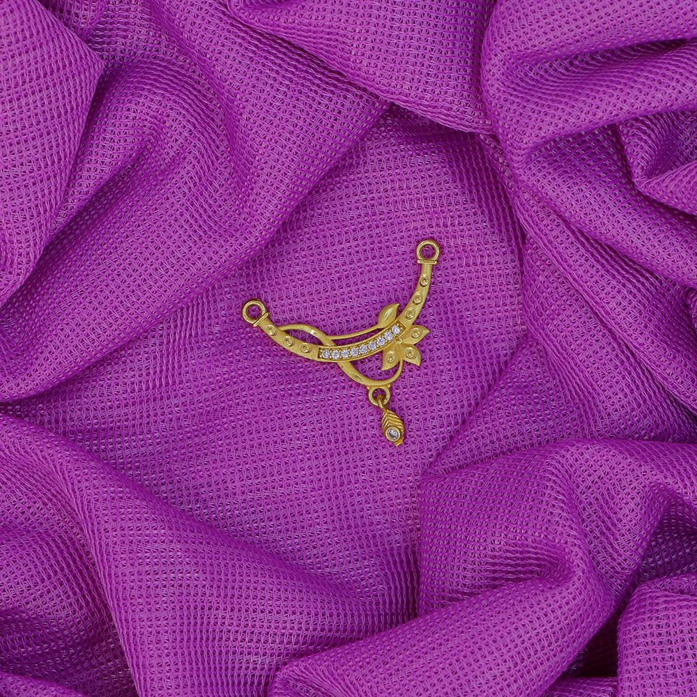 Mahavir Stylish DYE Gold Plated Austrian Stone Pendant for Women (Pack of 6)