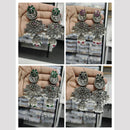 Wearhouse Fashion Ethnic Oxidised Earrings Elegant Pota And Pearl Blend For Classic Looks
